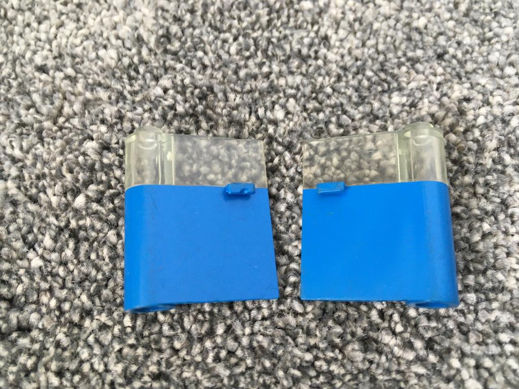 Lego treindeuren blauw met transparant, Ophalen of Verzenden, Gebruikt, Losse stenen, Lego