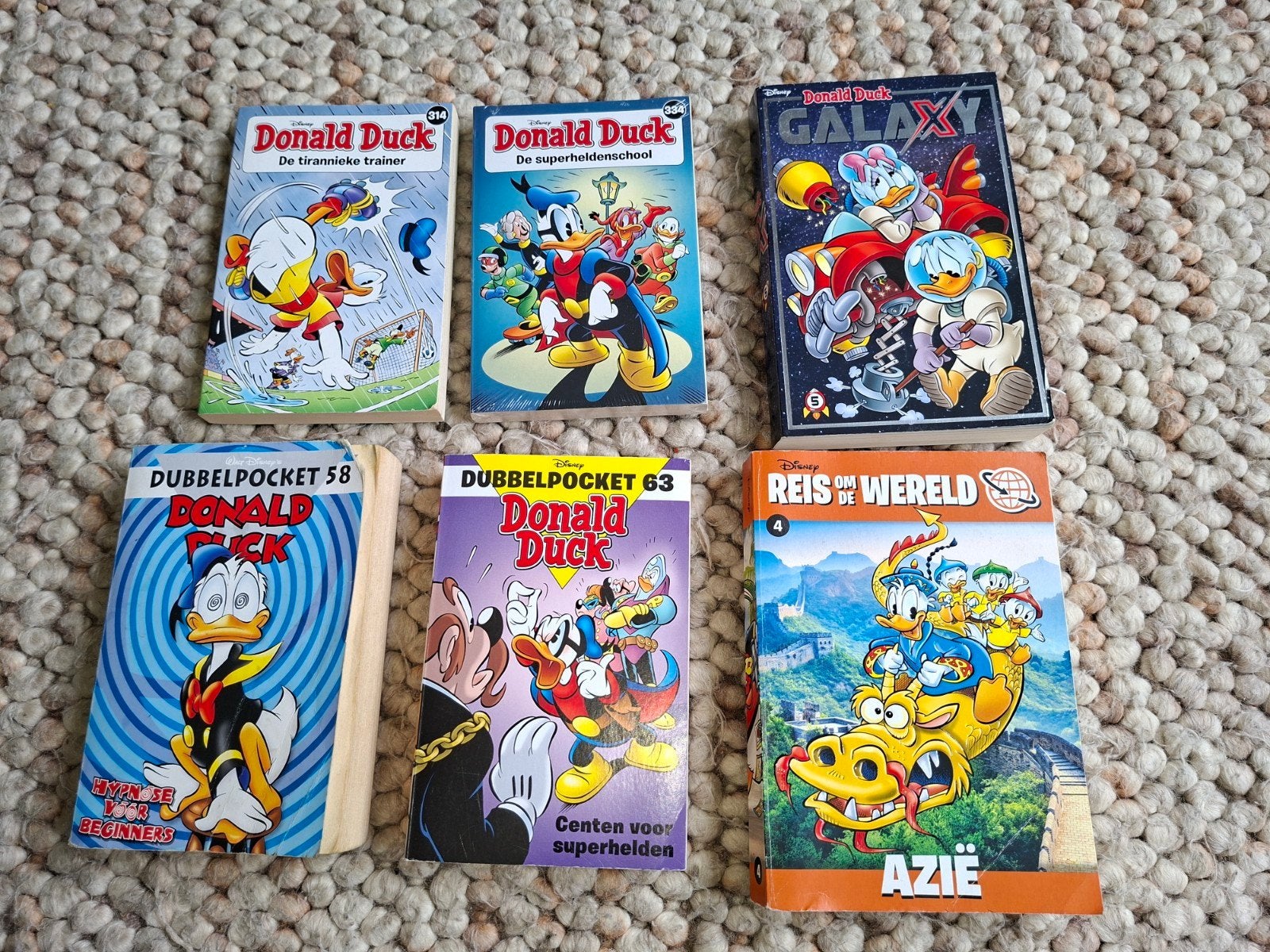 6x Donald Duck pockets. O.a. Galaxy, Reis om de wereld e.a., Boeken, Meerdere stripboeken, Ophalen of Verzenden, Nieuw