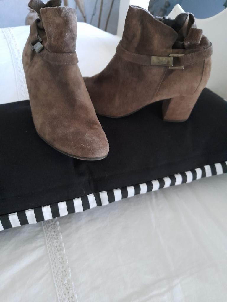 Dames laarsjes paull Green mt 40, Bruin, Lage of Enkellaarzen, Ophalen of Verzenden, Zo goed als nieuw