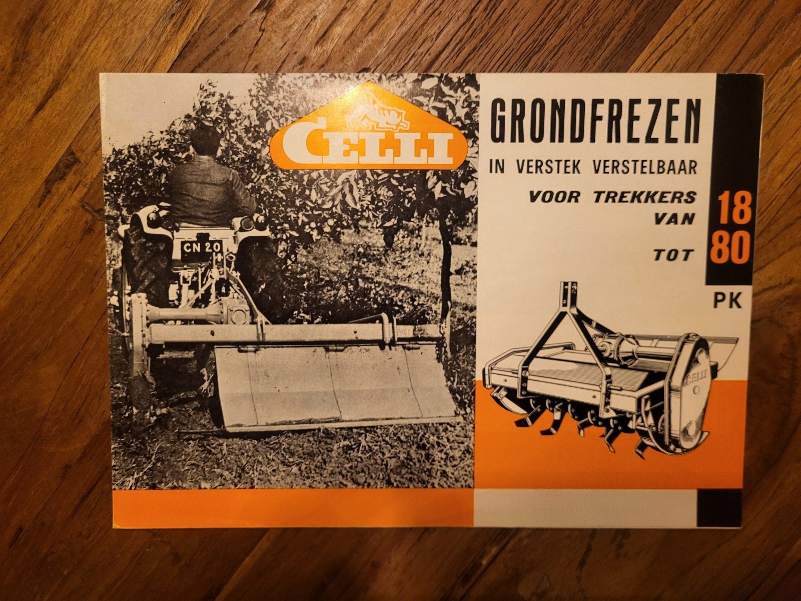 tractor folder Celli grondfrezen, Ophalen of Verzenden, Zo goed als nieuw