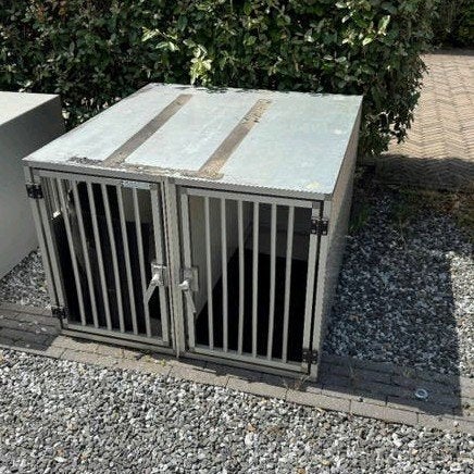 transport kennel/benches, Ophalen, Gebruikt