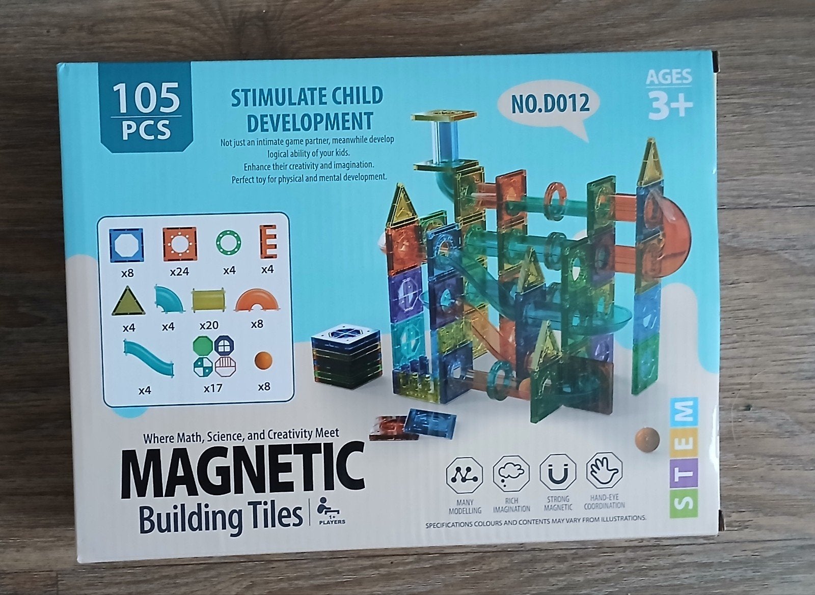 magnetic tiles knikkerbanen, Kinderen en Baby's, Ophalen, Nieuw, Bouwen, Met licht