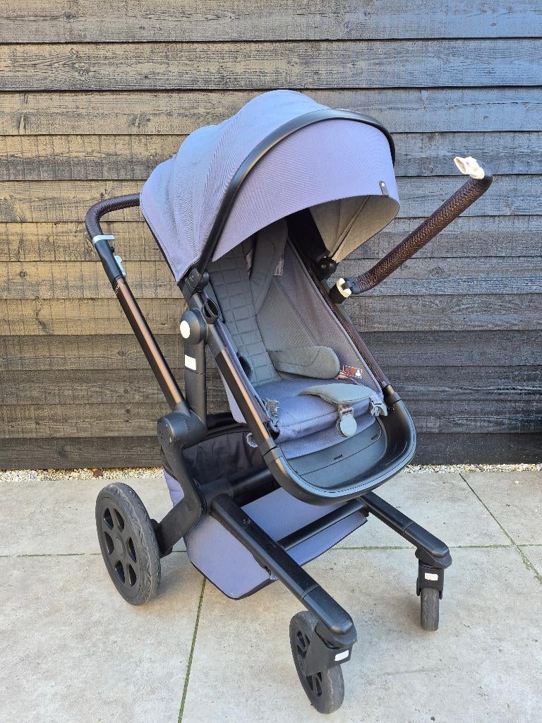 Kinderwagen Joolz Day 3 (Blauw) incl. voetenzak, parasol, Kinderen en Baby's, Kinderwagens en Combinaties, Gebruikt, Verstelbare duwstang