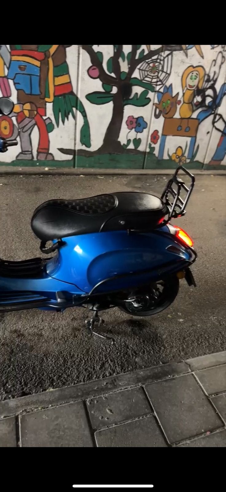 Vespa Sprint 80cc uit 2015 - Blauw, Gebruikt, Overige modellen, Maximaal 45 km/u, Ophalen of Verzenden