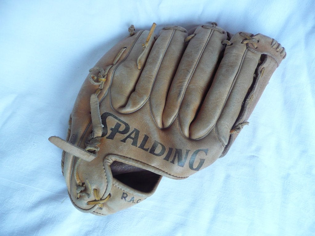 Spalding leren top-flite 100 honkbalhandschoen links maat 42, Sport en Fitness, Honkbal en Softbal, Ophalen of Verzenden, Gebruikt