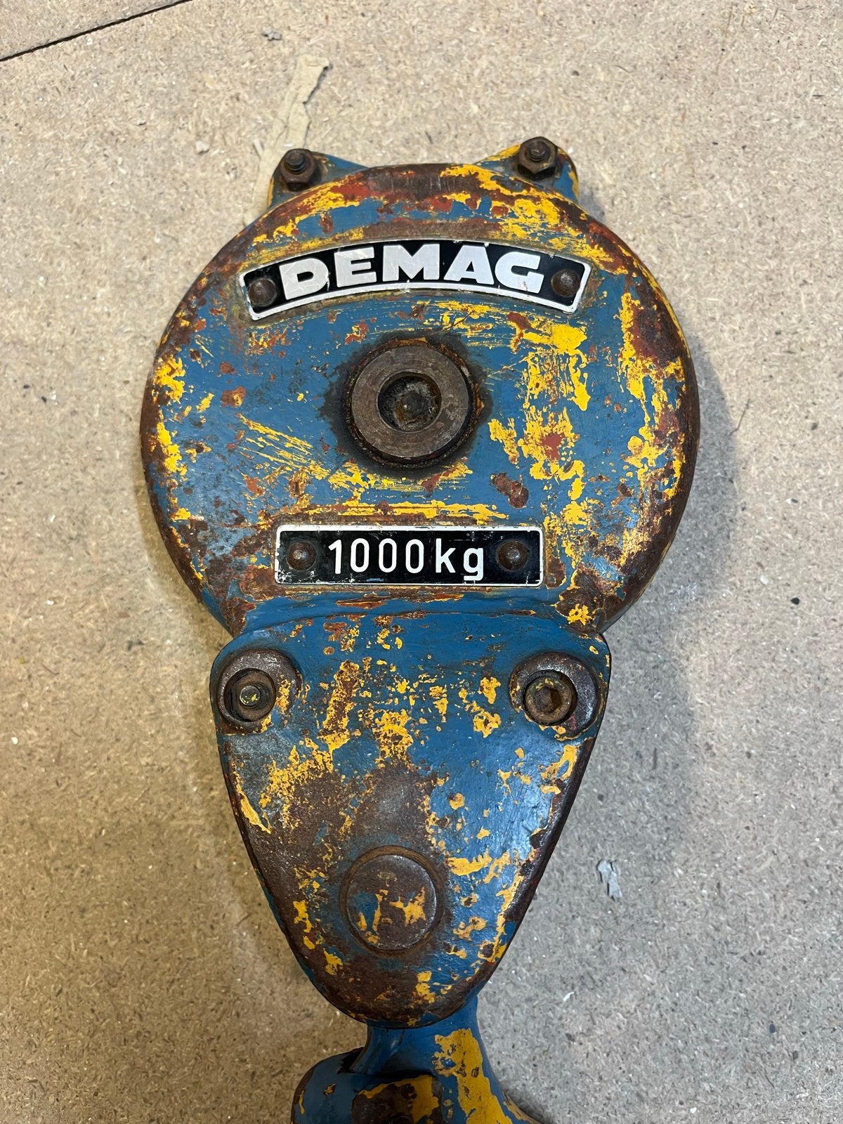 Zware Demag Stalen Hijsblok met Haak - 1000 kg, Ophalen of Verzenden
