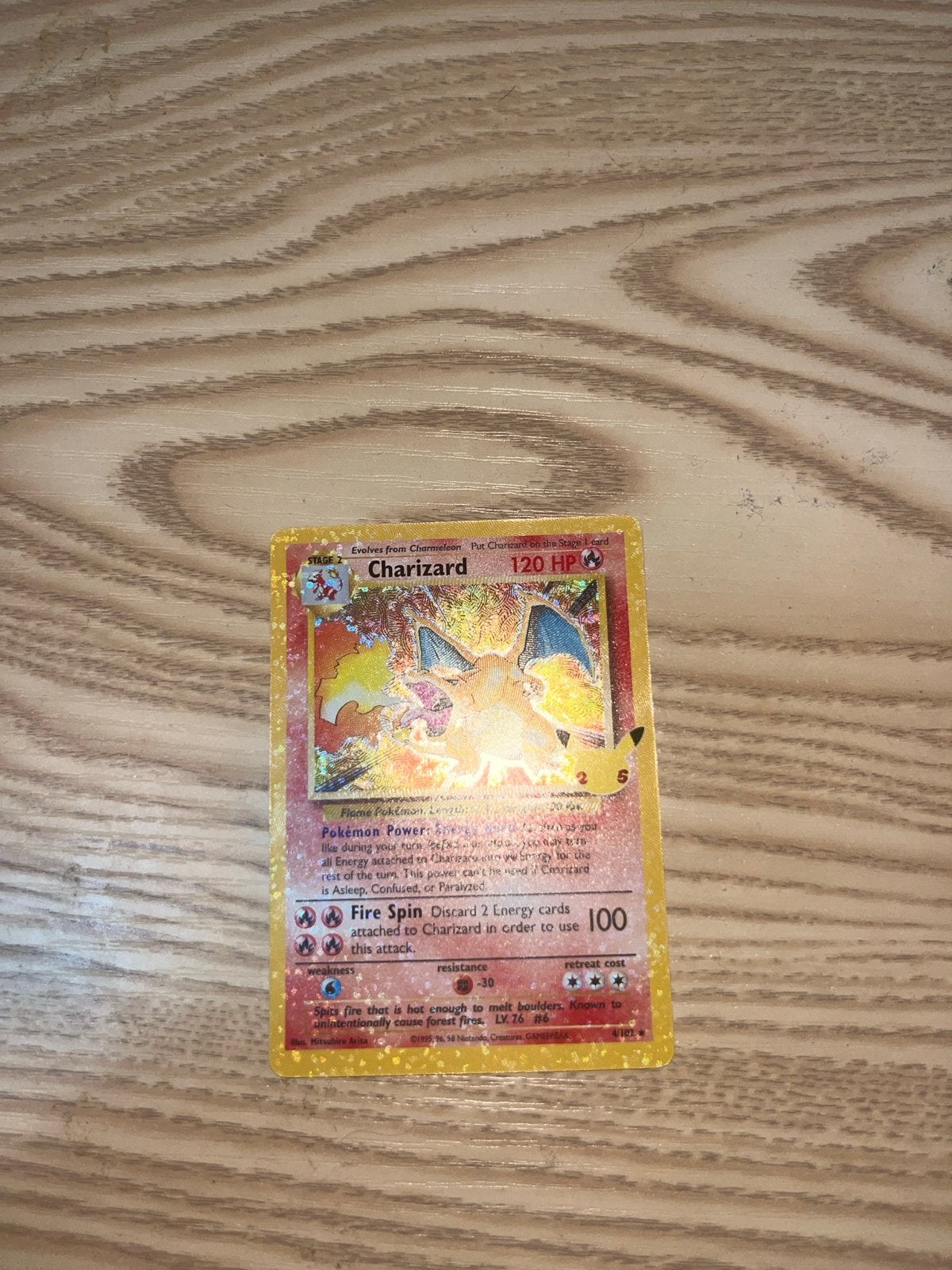 Pokémon Kaart Charizard 120 HP - Zo goed als nieuw, Ophalen of Verzenden, Zo goed als nieuw, Losse kaart