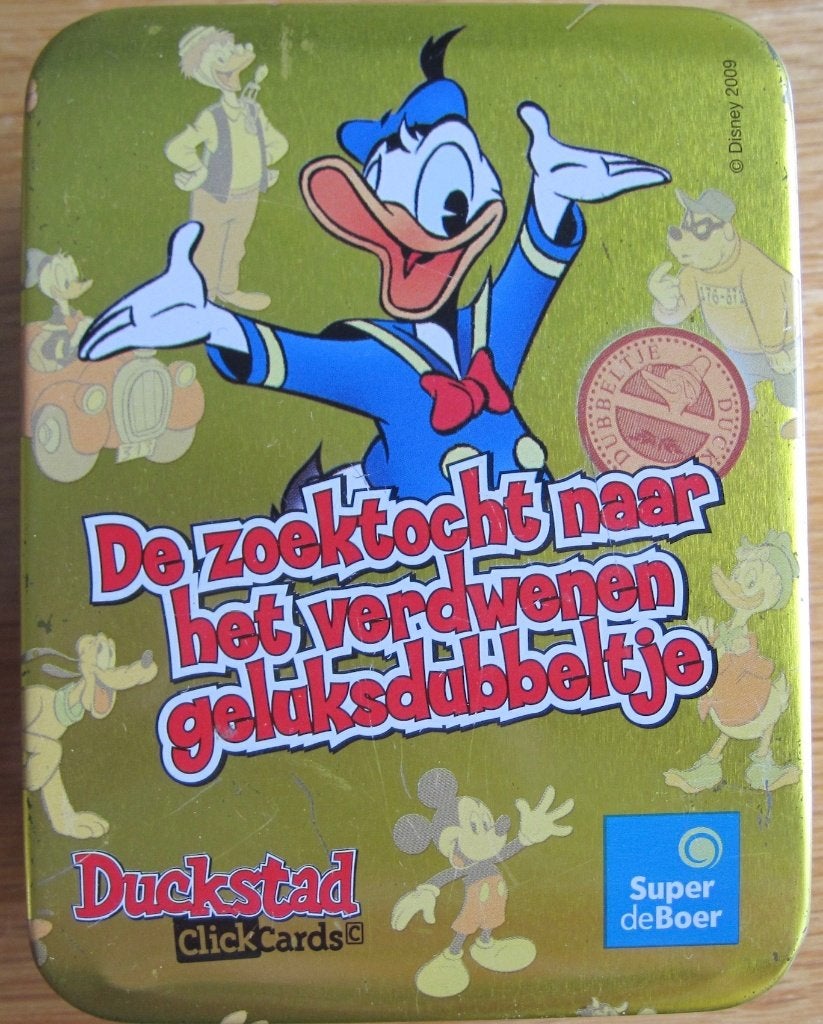 blikje met Donald Duck van Super de Boer - 2009, Verzamelen, Ophalen of Verzenden, Zo goed als nieuw, Overige, Overige merken