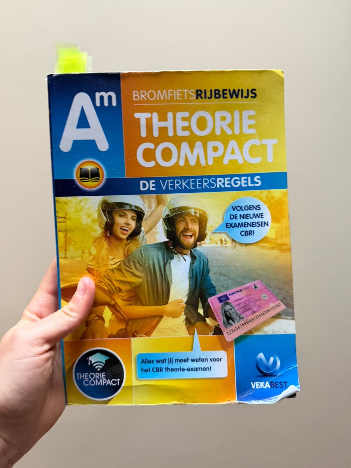 AM brommer rijbewijs theorie boek, Ophalen of Verzenden, Zo goed als nieuw