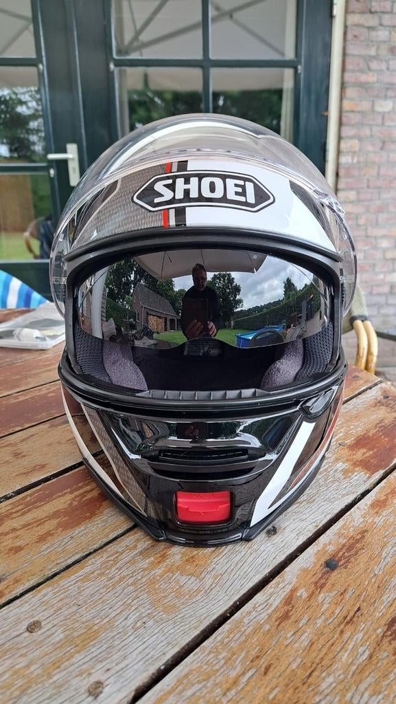 Shoei Neotec 2. Maat M, Motoren, Kleding | Motorhelmen, Ophalen, Tweedehands, Systeemhelm, Shoei