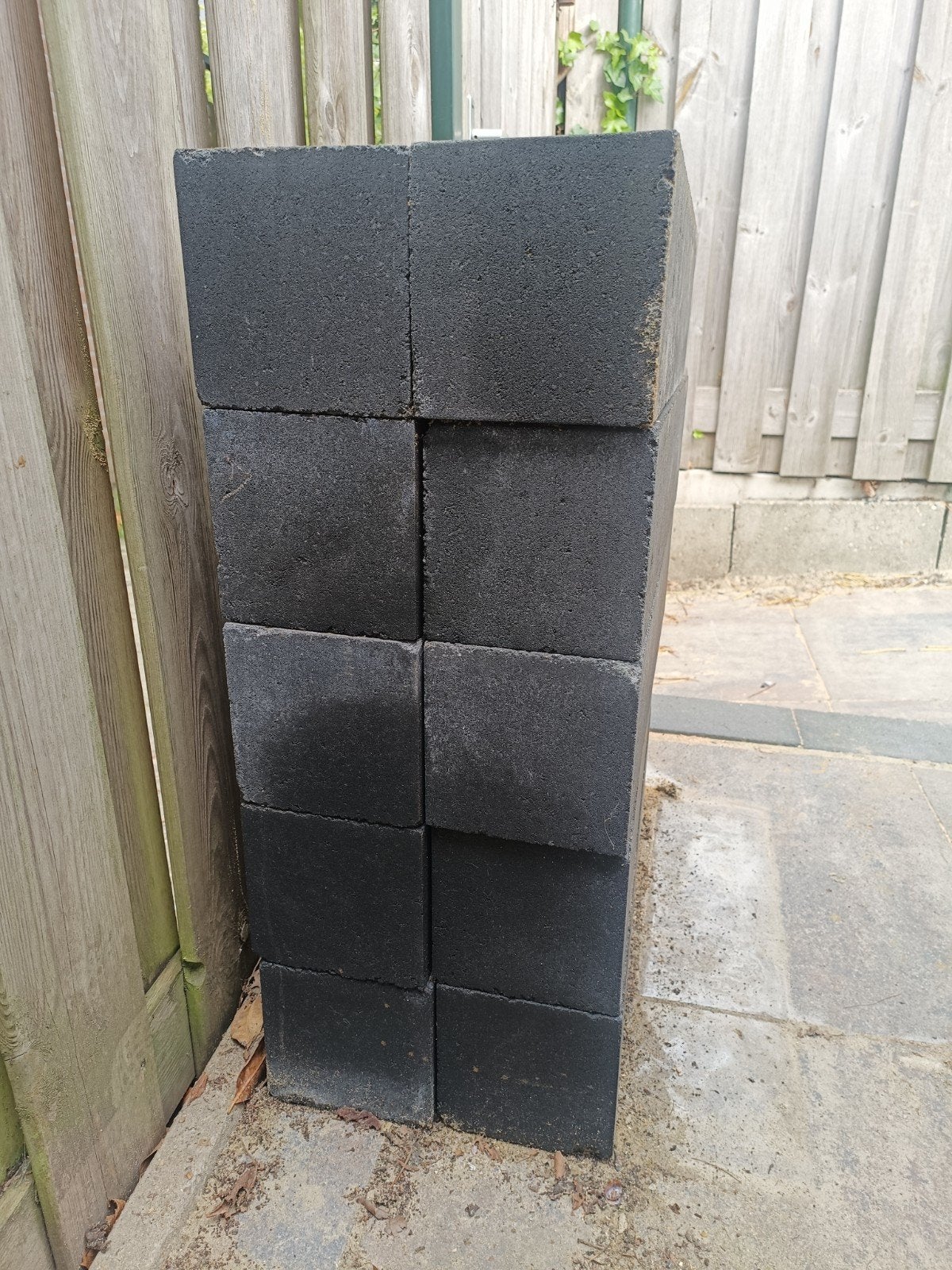 Antraciet stapelblokken - Nieuw, Tuin en Terras, Ophalen, Nieuw, Beton, Overige typen