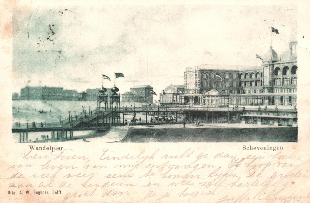 Wandelpier, Scheveningen (1900) 127920, Ophalen of Verzenden, Voor 1920, Gelopen, Noord-Holland