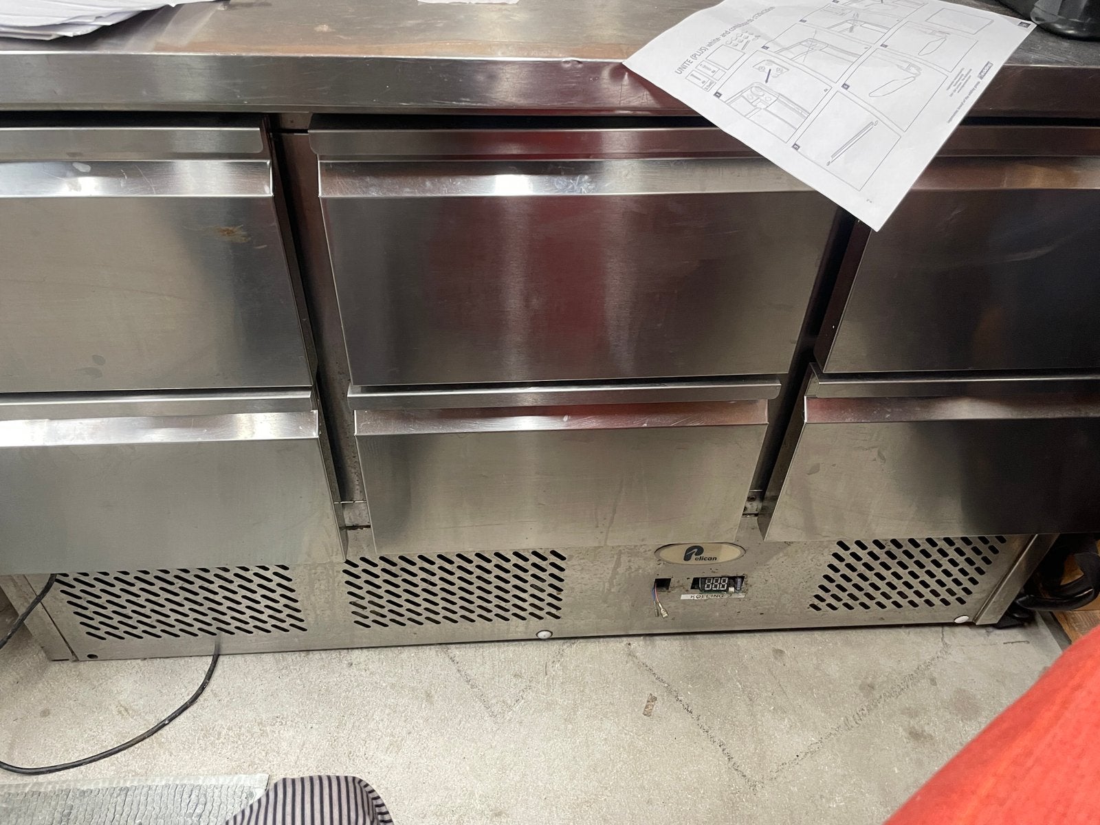 Pelican horeca koelwerkbank, Witgoed en Apparatuur, Koelkasten en IJskasten, Ophalen, Zonder vriesvak, 200 liter of meer, 60 cm of meer