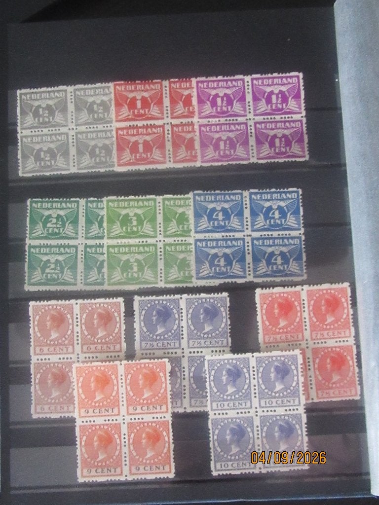 Nico Nederland Roltanding bl.van 4 uit R 33/56 Postfris/Ong., Ophalen of Verzenden, Nederland
