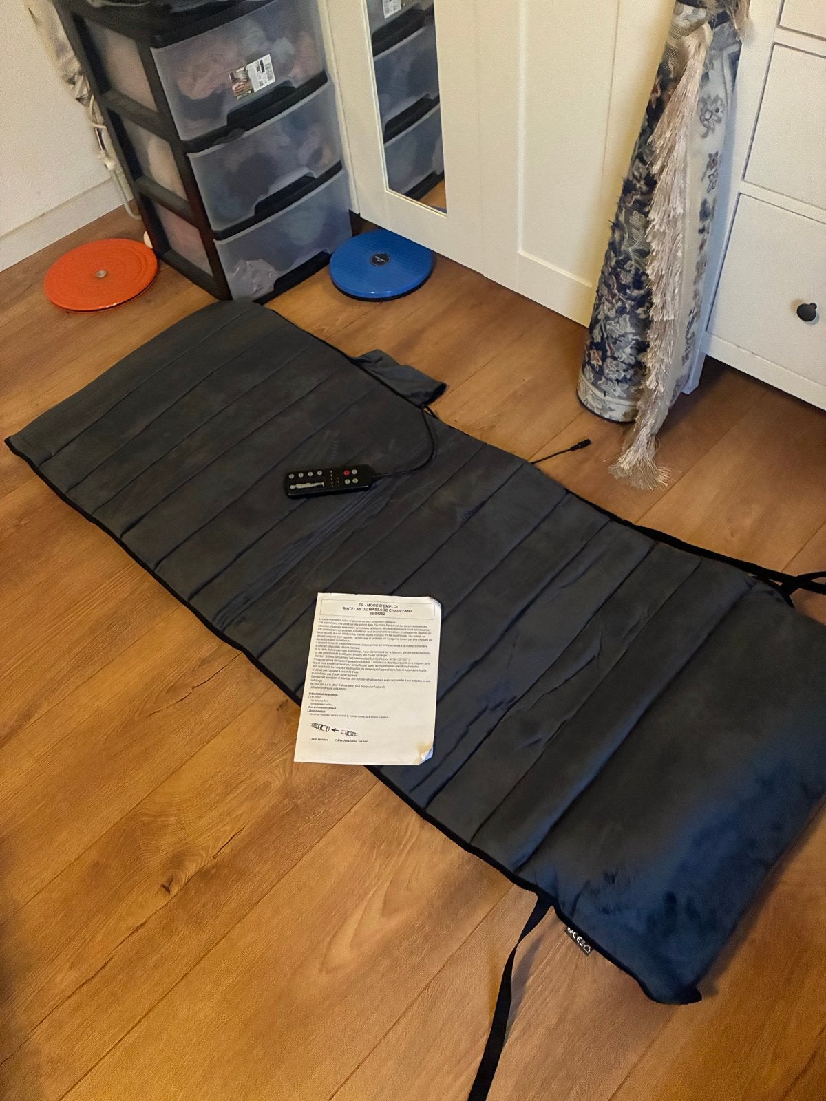 Verwarmde Massagemat met Afstandsbediening, Sport en Fitness, Ophalen of Verzenden, Nieuw, Massagestoel of Kussen