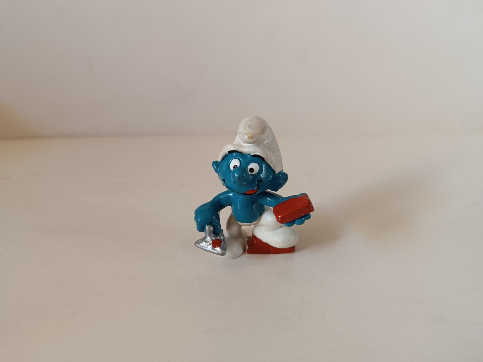 Schleich Smurf Collectie: Metselaar Smurf, Verzamelen, Smurfen, Ophalen of Verzenden, Gebruikt, Overige Smurfen, Poppetje, Figuurtje of Knuffel