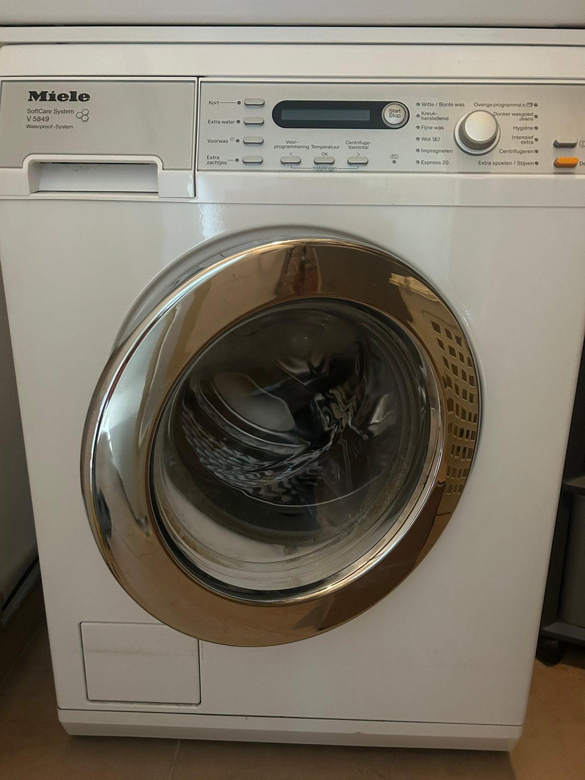 Miele V 5849 WPS - 7 kg - 1400 toeren - in zeer nette staat, Ophalen, Gebruikt, Minder dan 85 cm, Handwasprogramma