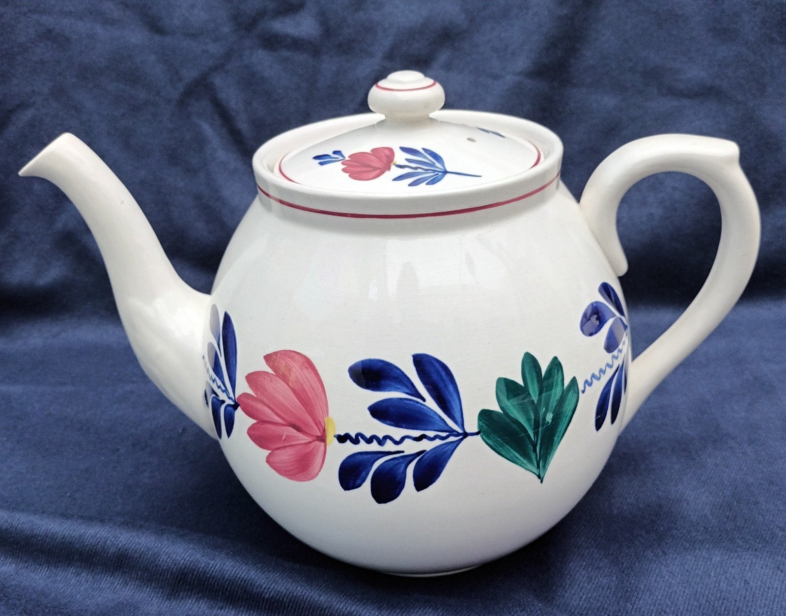 boerenbont theepot maat O.                         scm-483a, Antiek en Kunst, Ophalen of Verzenden