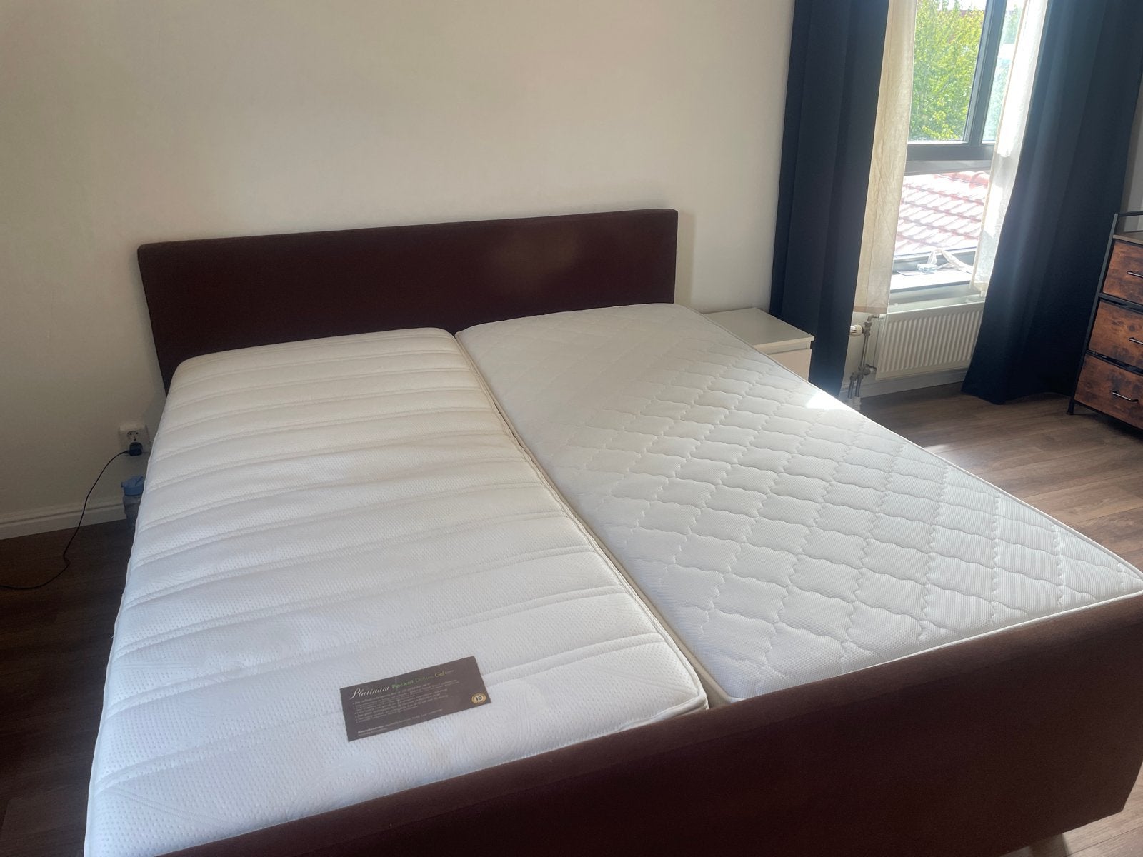 90x200 Platinum Pocket Deluxe Gel Extra Firm Mattress, Ophalen, 90 cm, Eenpersoons, Zo goed als nieuw