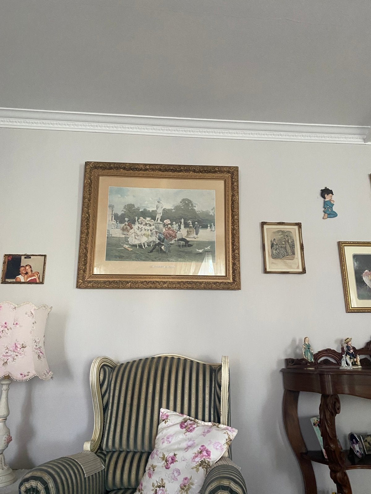 Prachtige  prent schilderij, Antiek en Kunst, Ophalen