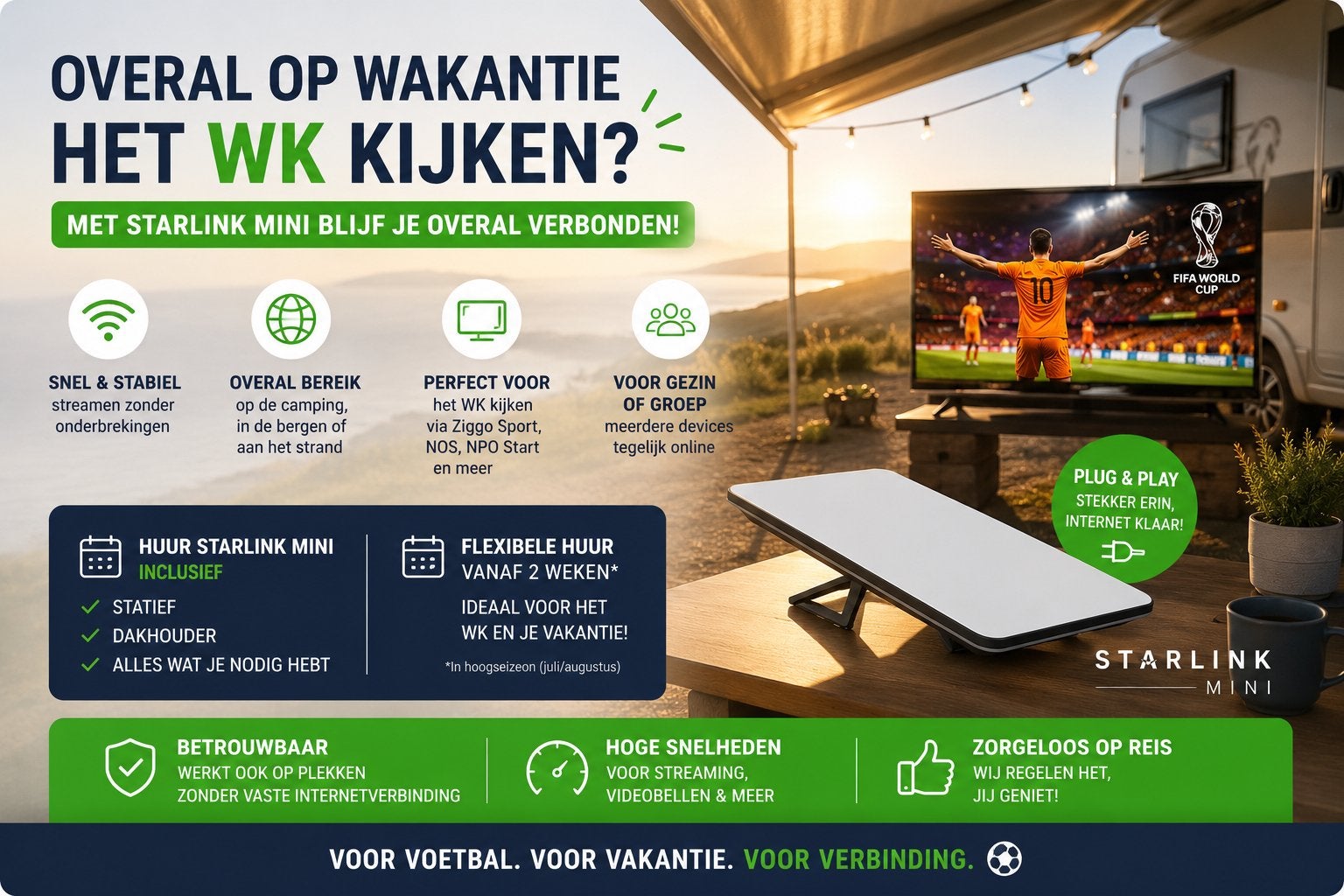 WK voetbal kijken op vakantie? Mis geen minuut., Computers en Software, Routers en Modems, Ophalen, Zo goed als nieuw
