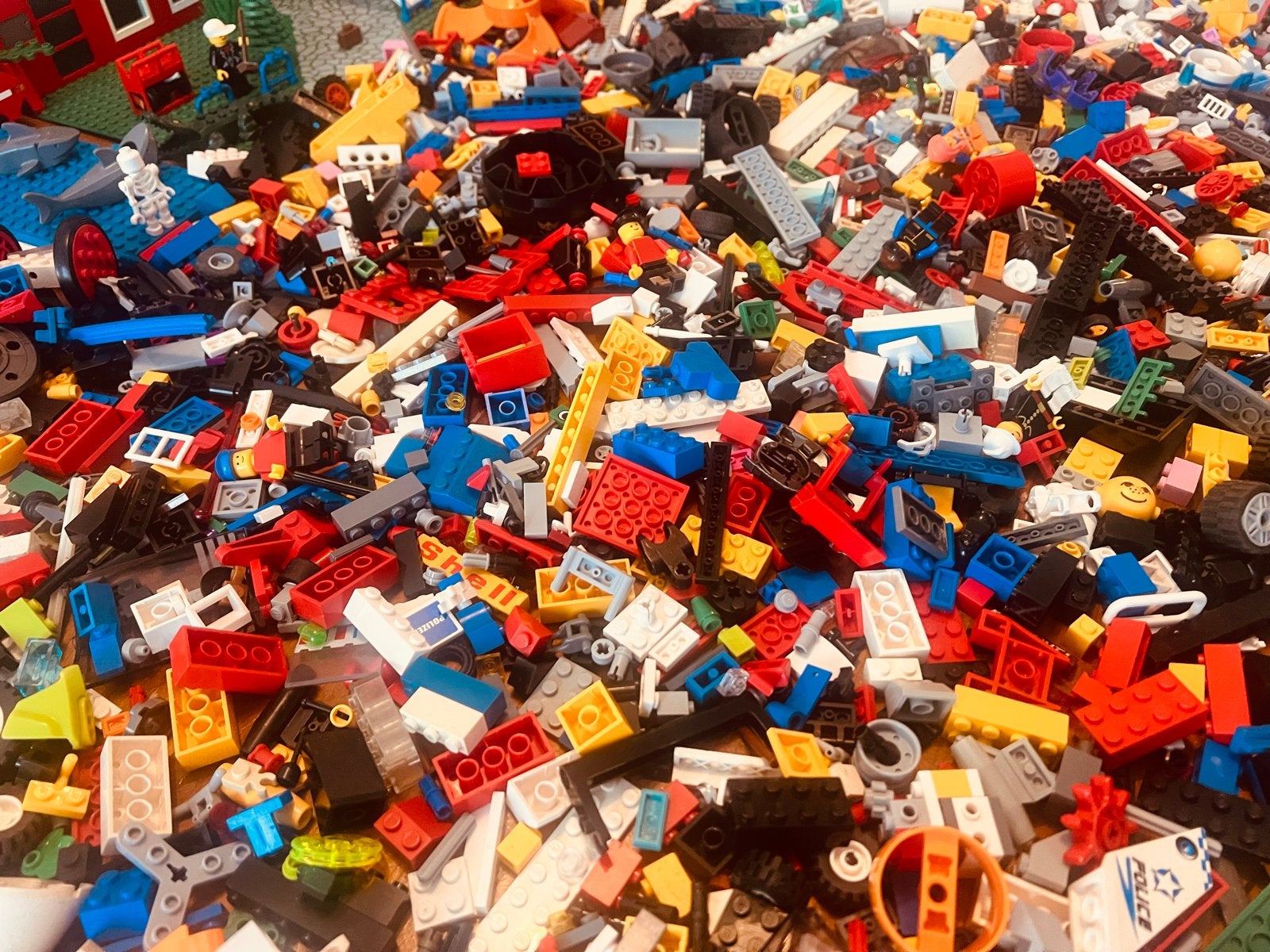 Foto 12 van Grote partij gemengde LEGO stenen en onderdelen