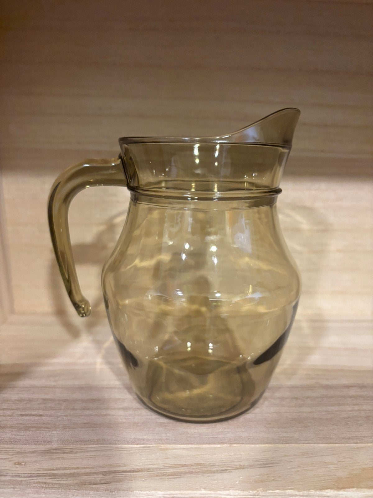 Rookglas glazen kannetje - Vintage stijl, Huis en Inrichting, Keuken | Servies, Gebruikt, Overige typen, Ophalen of Verzenden