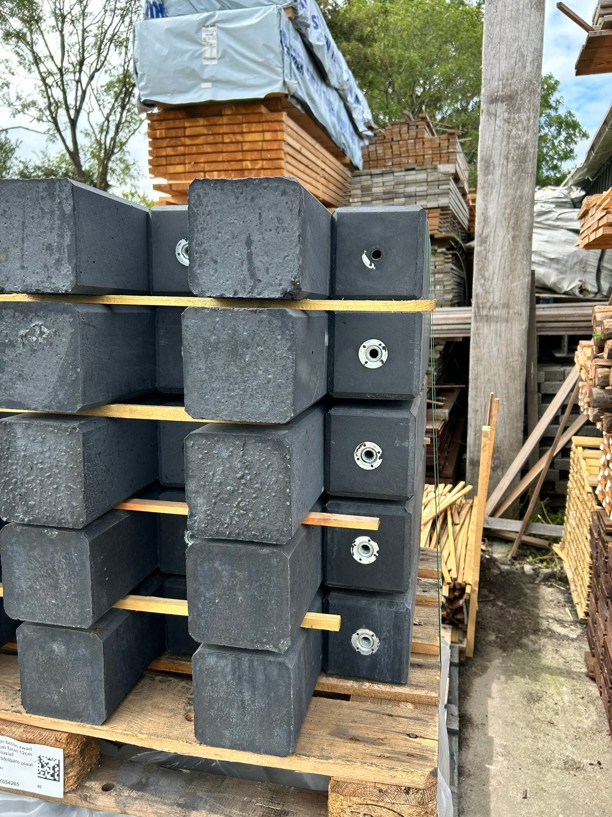 Betonpoer met stelplaat 15x15x60 cm, Ophalen of Verzenden, Nieuw, 250 cm of meer, Balken
