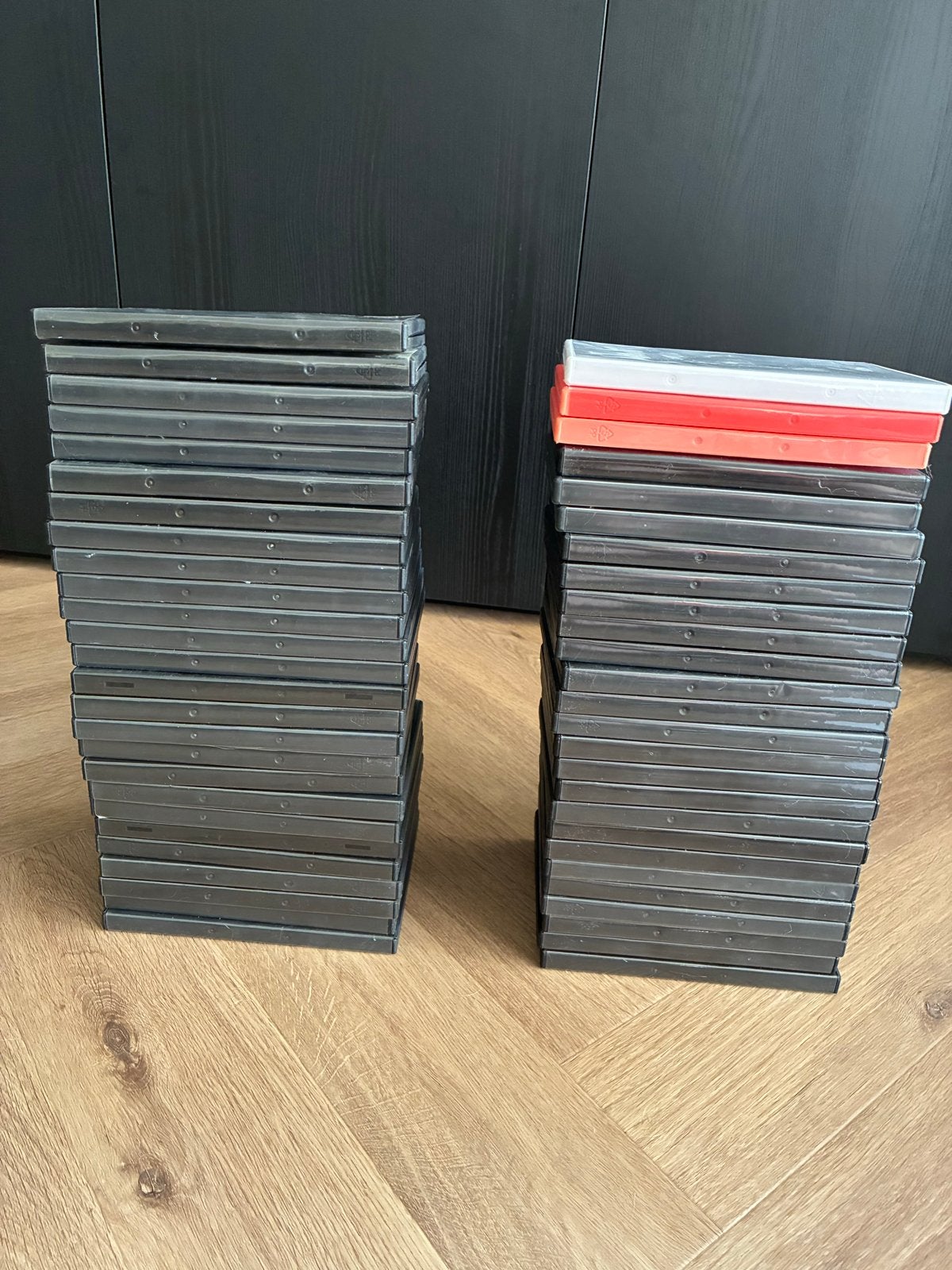 52 lege DVD/CD hoesjes - Zwart, Cd's en Dvd's, Alle leeftijden, Ophalen of Verzenden, Zo goed als nieuw