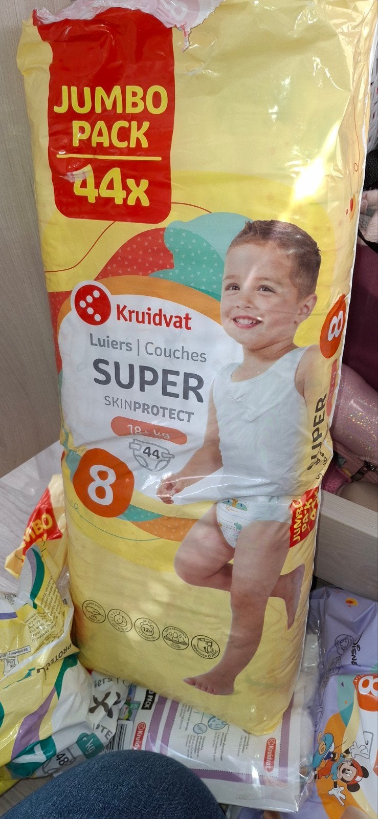 Kruidvat Luiers Super Skinprotect Maat 8 (42-43 stuks), Ophalen of Verzenden, Zo goed als nieuw