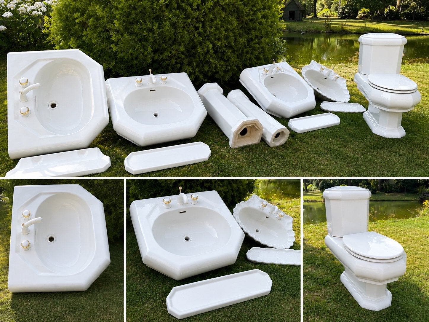 Exclusieve vintage Villeroy & Boch badkamer set jaren 90, Ophalen, Gebruikt