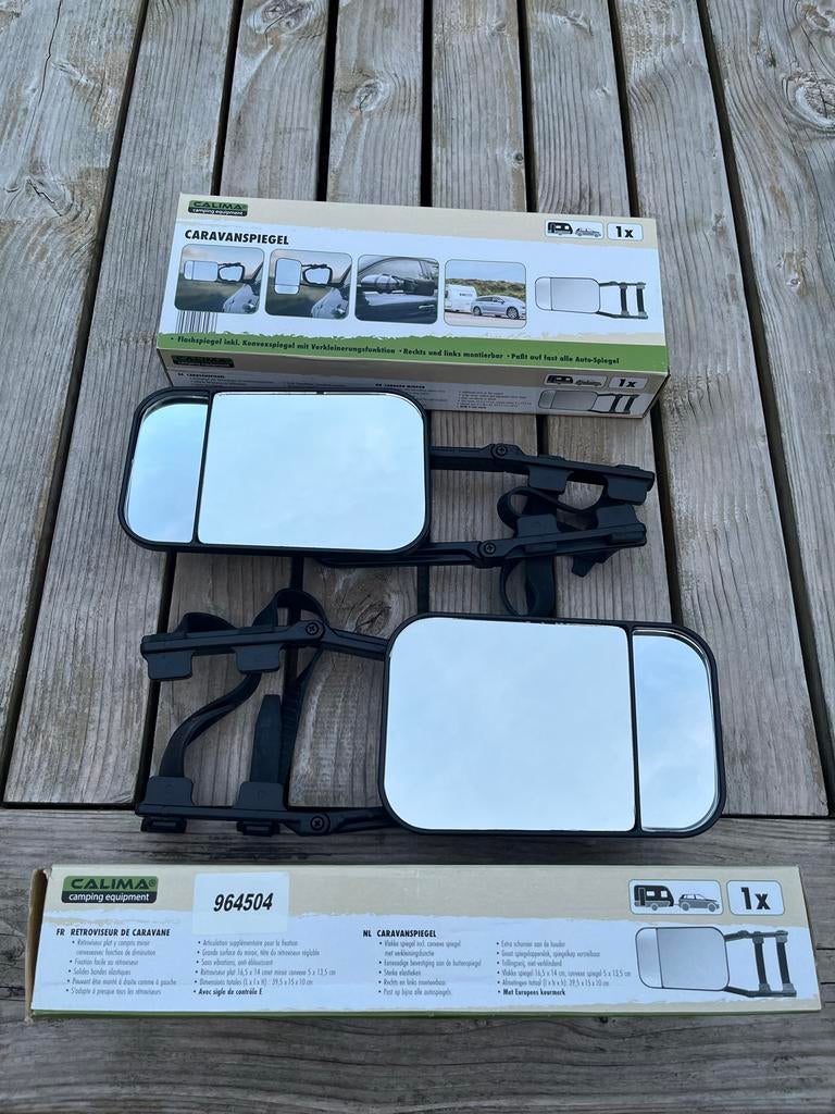 Calima Caravan Spiegels - Set van 2, Caravans en Kamperen, Caravan accessoires, Nieuw, Ophalen