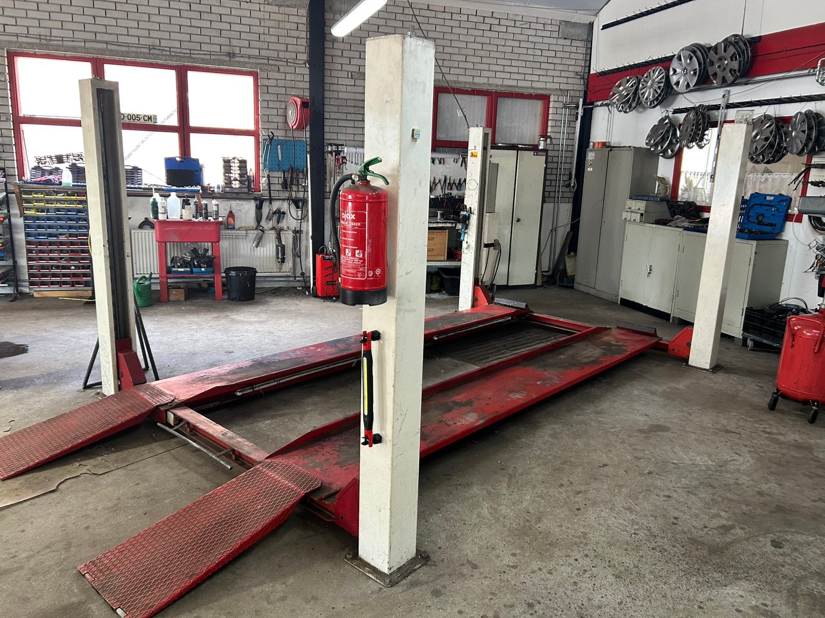 3.5 ton autobrug 4.5m lang planken 50cm breed, Ophalen, Gebruikt