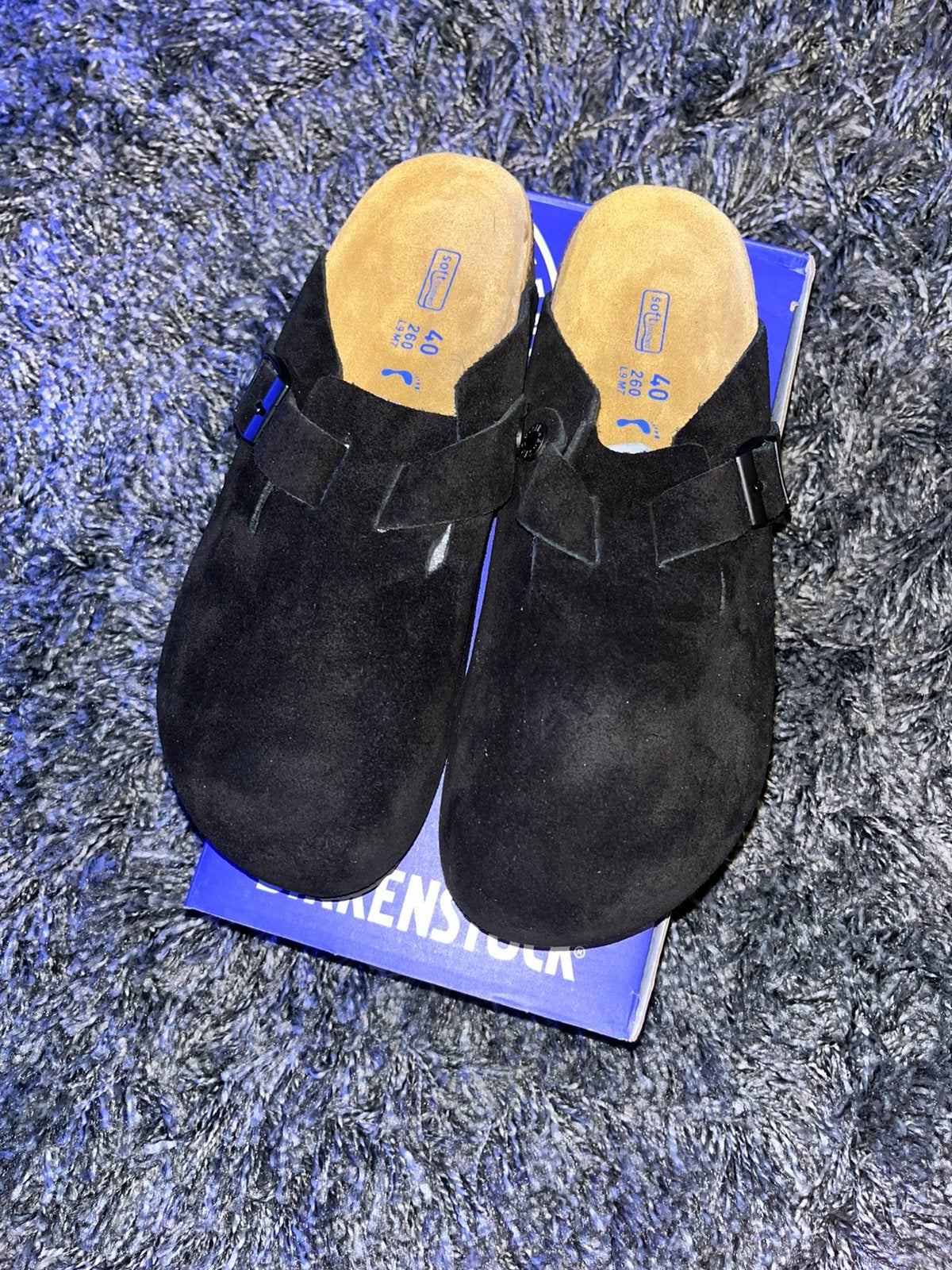 Birkenstock bosten black maat 40, Verzenden, Nieuw, Zwart