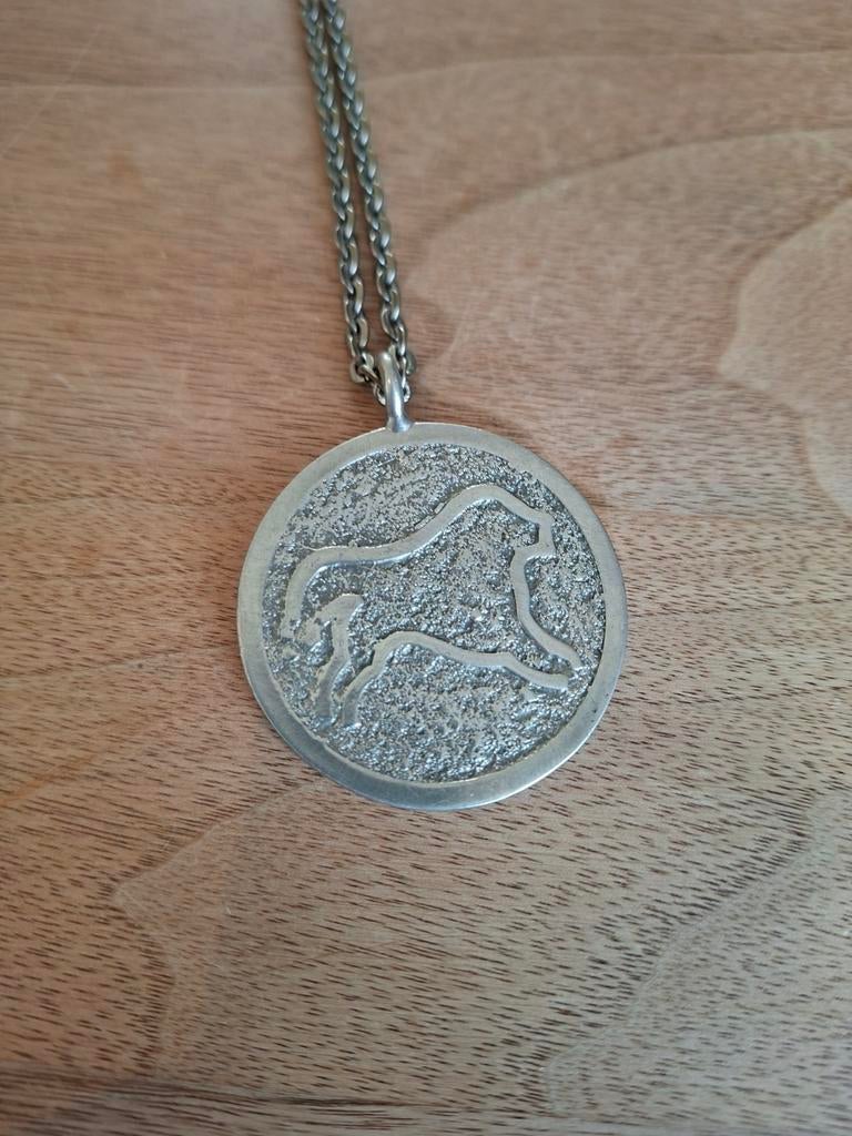 Vintage Scandinavische ketting, Jorgen Jensen, Sieraden, Tassen en Uiterlijk, Gebruikt, Ophalen of Verzenden, Zilver, Overige materialen