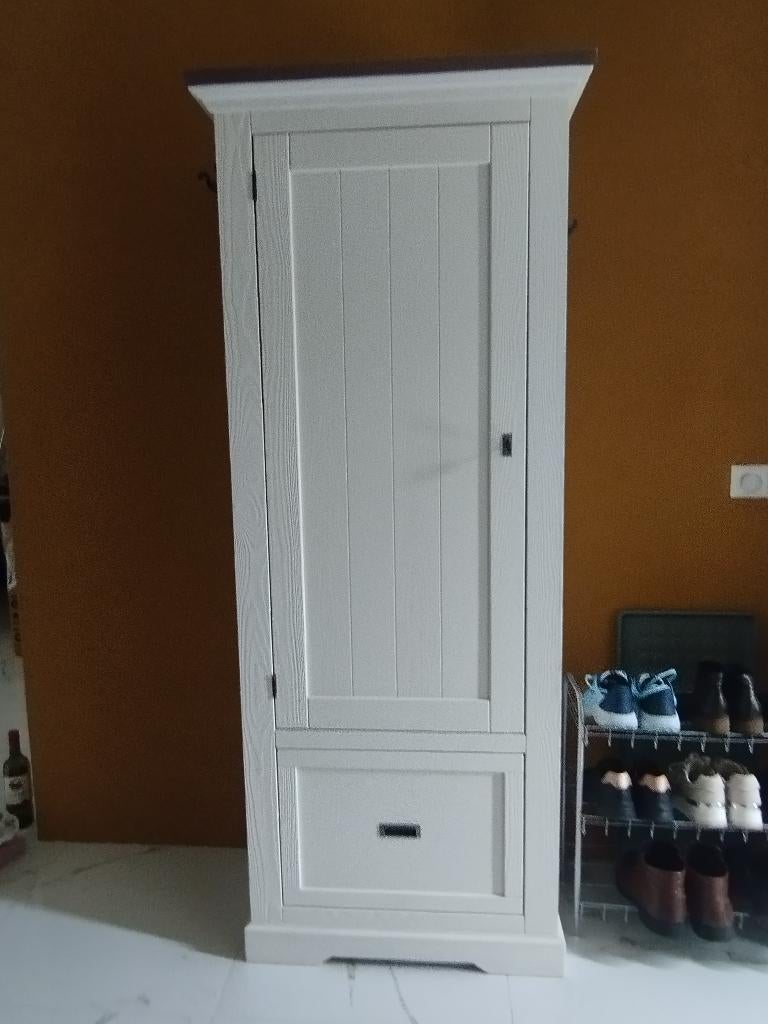witte opbergkast, Ophalen, Met plank(en), Gebruikt, 50 tot 100 cm