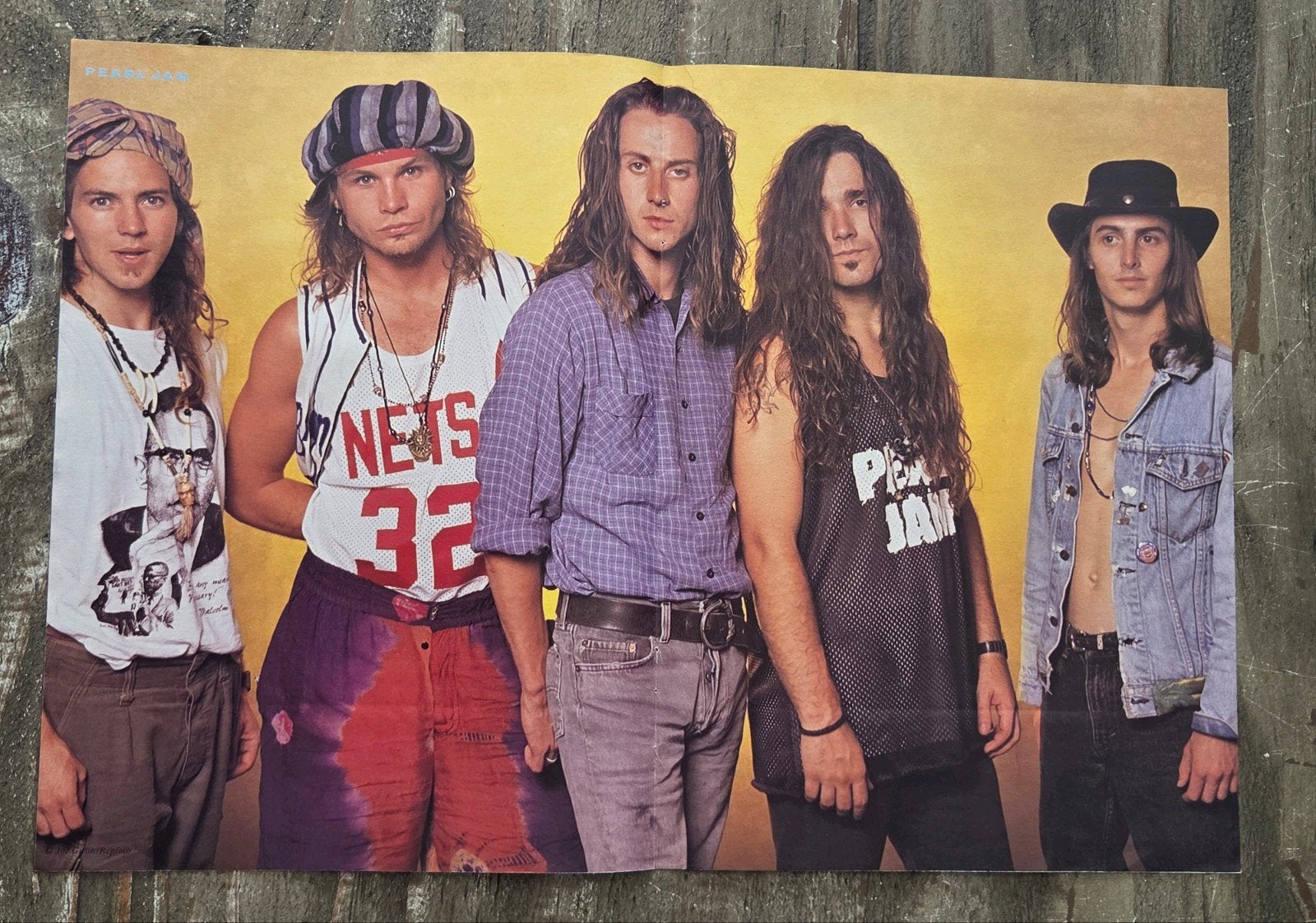 Vintage Pearl Jam Poster, Ophalen of Verzenden, Zo goed als nieuw, A1 t/m A3, Muziek