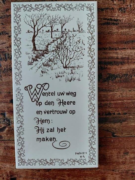 Tegeltje met tekst, Huis en Inrichting, Ophalen of Verzenden