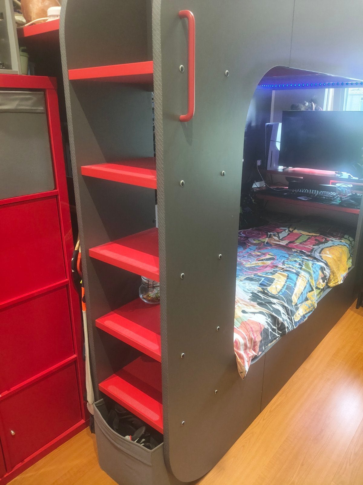 Complete tienerkamer,  incl het Cube Gaming Bed, Kinderen en Baby's, Kinderkamer | Complete kinderkamers, Ophalen, Zo goed als nieuw