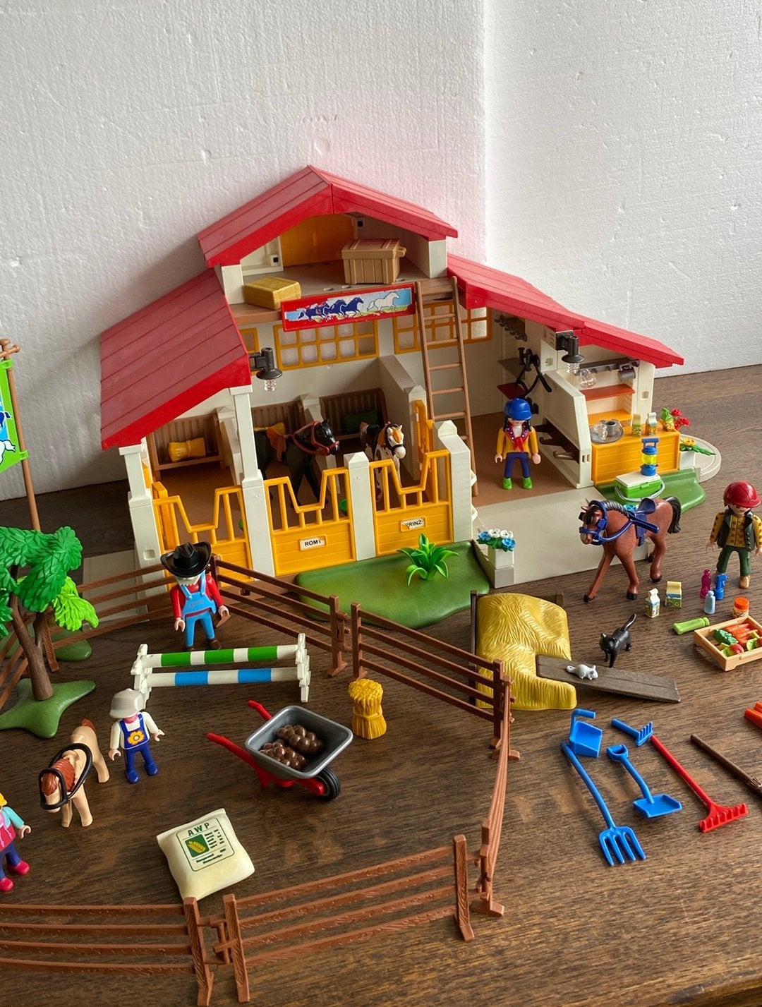 Playmobil manege.  Zie foto’s., Ophalen of Verzenden, Gebruikt, Losse onderdelen