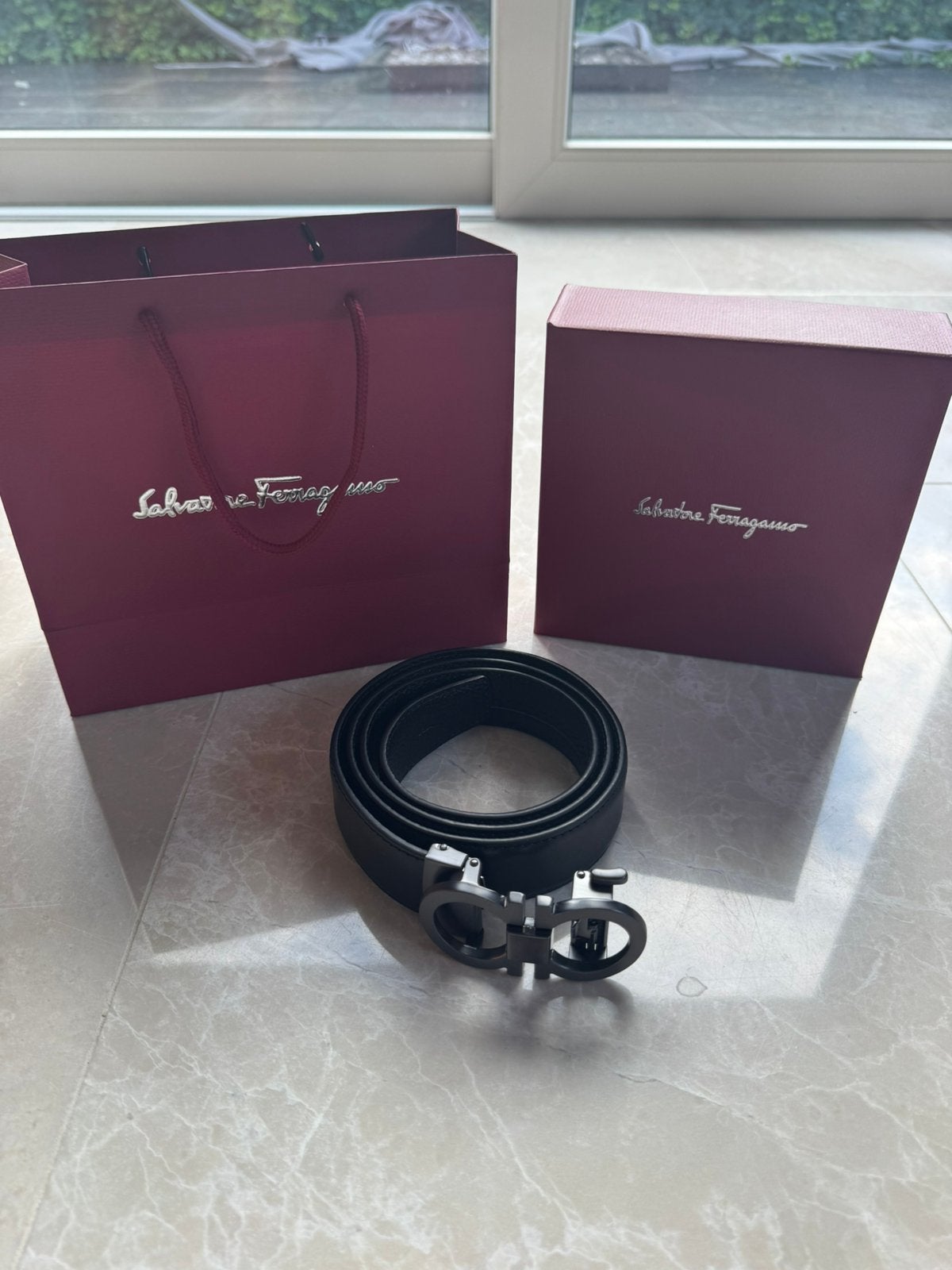 Ferragamo Gancini Riem, Kleding | Heren, 95 tot 105 cm, Ophalen of Verzenden, Zo goed als nieuw, Riem of Ceintuur