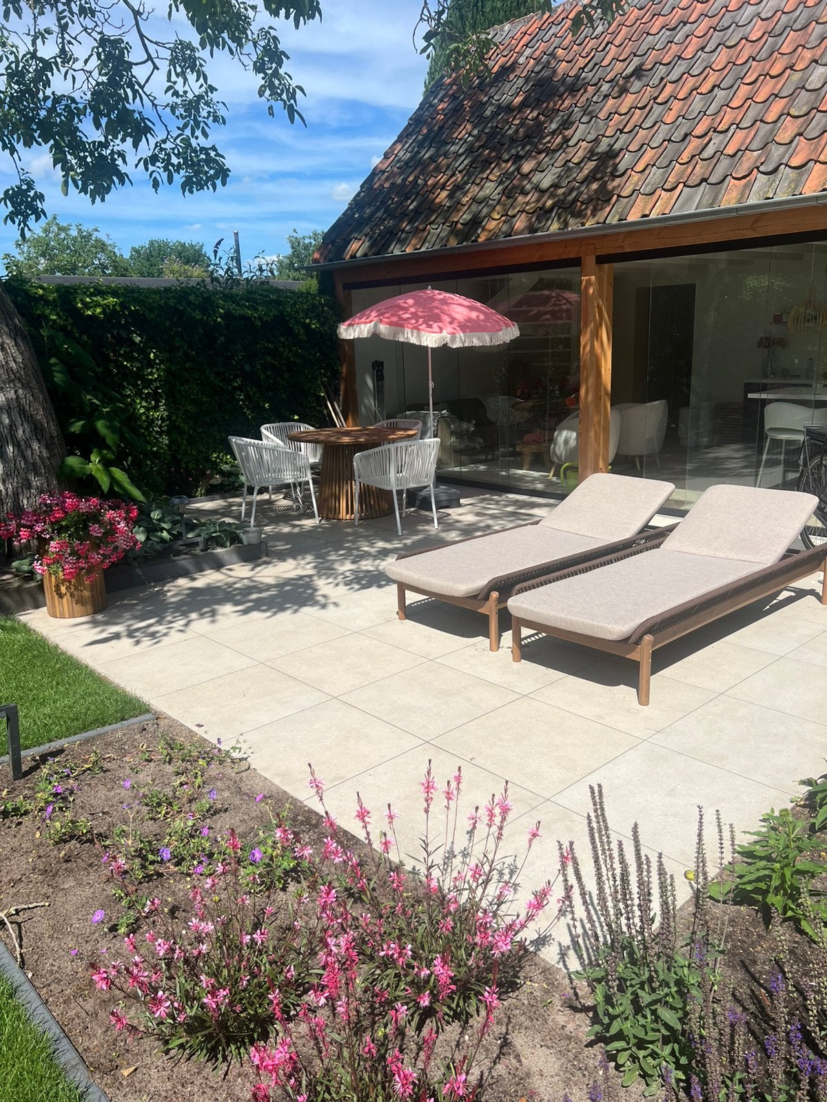 8.64m2 nieuwe terrastegels 60x60 cm - Topkwaliteit, Ophalen, Nieuw, Keramiek, Terrastegels