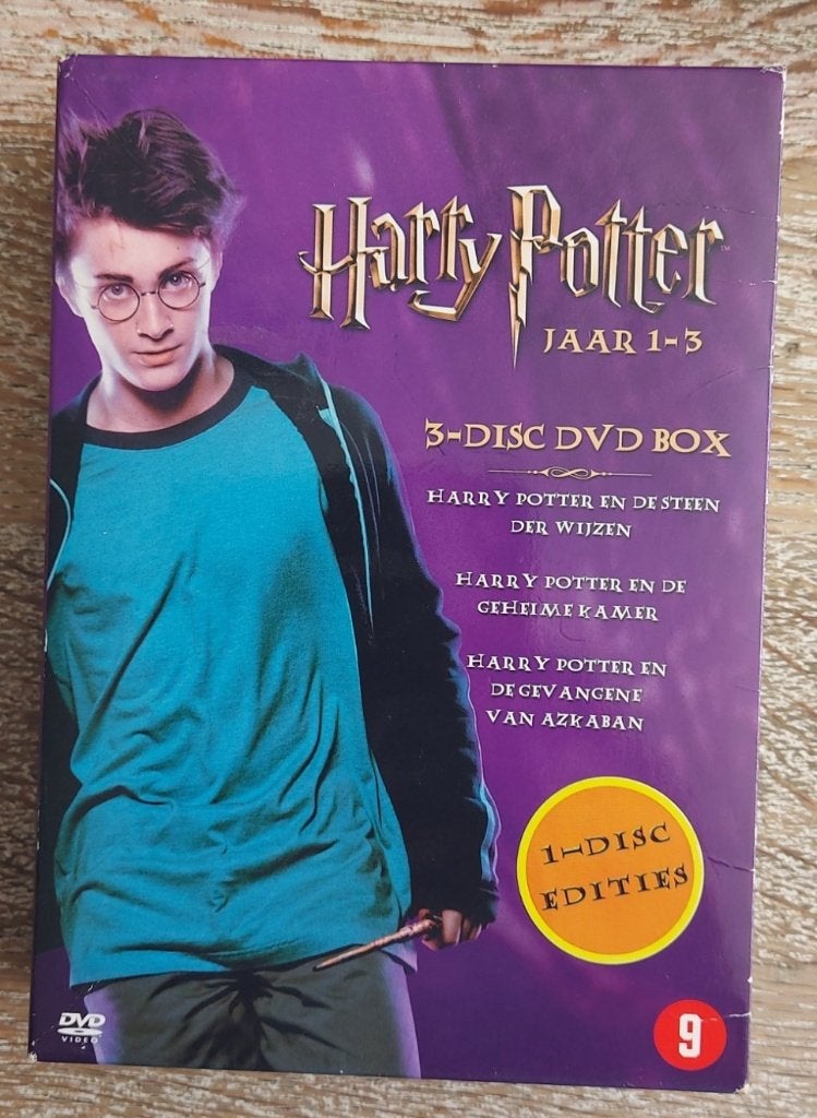 Harry Potter Jaren 1-3 DVD Boxset - 3-Disc Editie, Ophalen of Verzenden, Zo goed als nieuw, Vanaf 6 jaar, Inclusief doosje