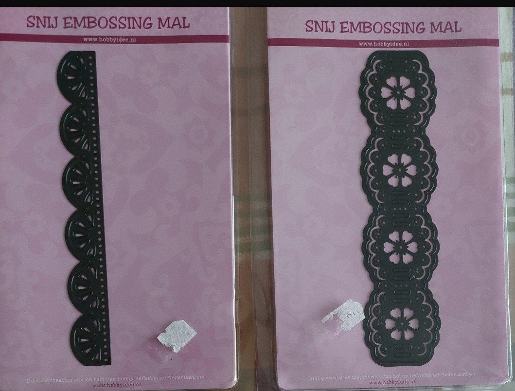 4 snij en embossing mallen voor €5,00, Hobby en Vrije tijd, Kaarten | Zelf maken, Ophalen of Verzenden, Nieuw