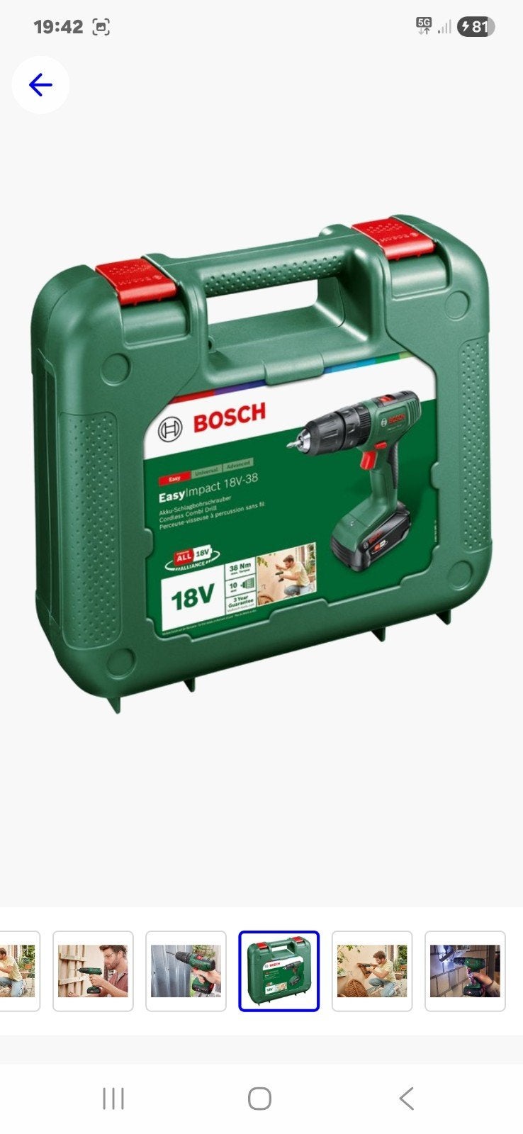 accu schroefboormachine, Ophalen of Verzenden, Nieuw, Boor- en Schroefmachine, Variabele snelheid