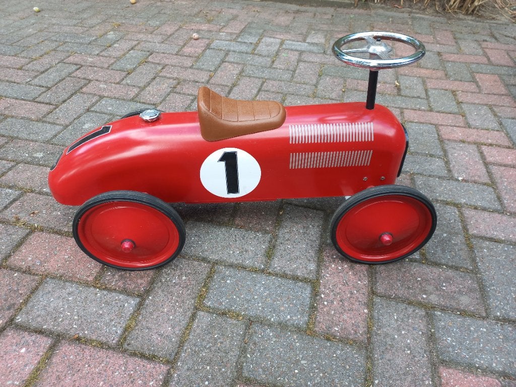 Retro roller James, metalen loopauto, Ophalen, Gebruikt, Loopvoertuig