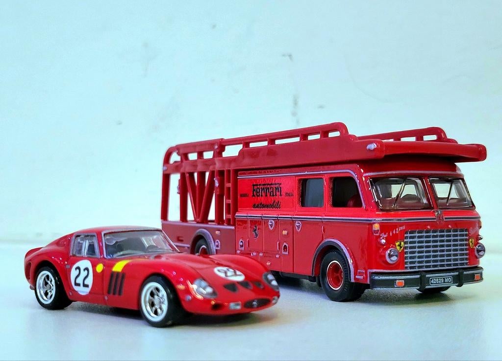 Hotwheels1/64 Ferrari GTO met Fiat Bartoletti

Transporter., Ophalen of Verzenden, Nieuw, Auto