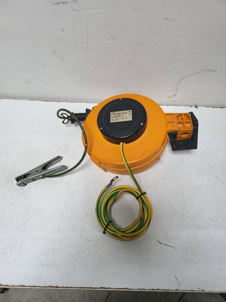 Kabelhaspel Verlengsnoerhaspel 10m/10mm² FTE 260.0110.H07VK, Ophalen of Verzenden, Zo goed als nieuw, Kabel of Snoer