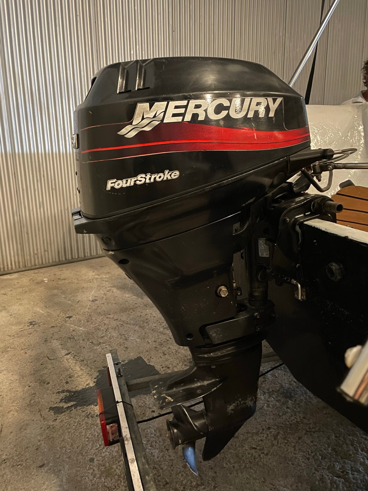 Mercury 15 PK FourStroke buitenboordmotor (2001), Ophalen, 10 tot 30 pk, Gebruikt, Viertaktmotor