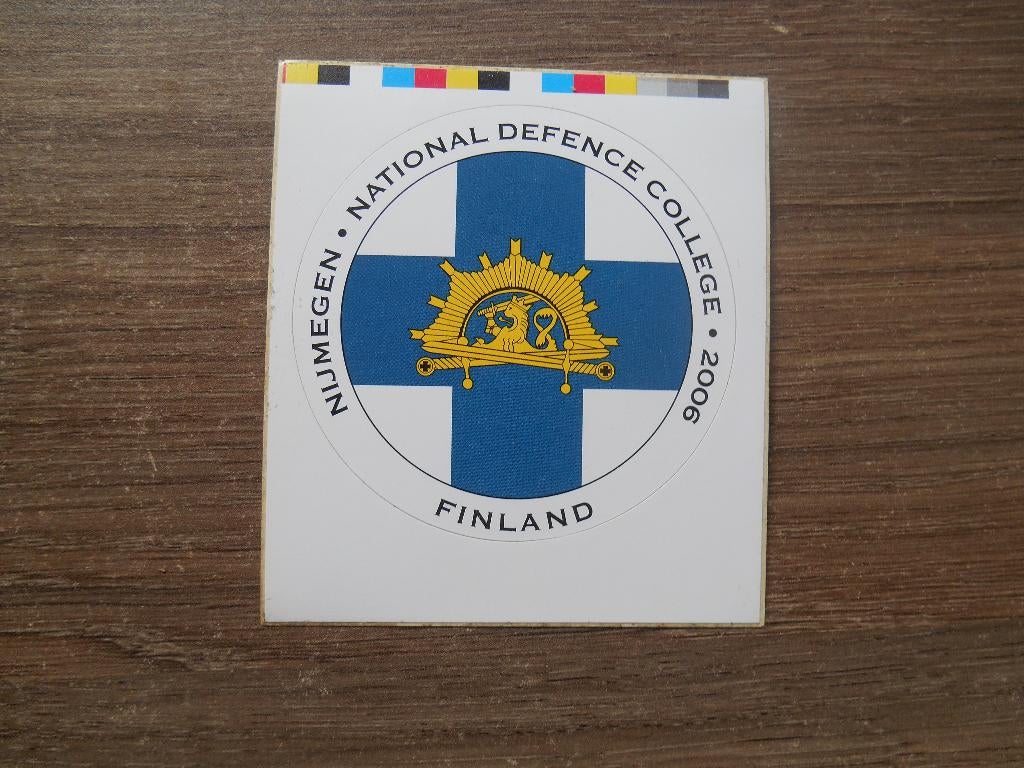 Vierdaagse Nijmegen stickers Finland 2006, Verzamelen, Militaria | Algemeen, Ophalen of Verzenden, Landmacht, Nederland, Overige typen